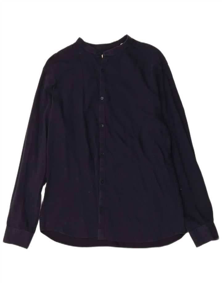 Koszula męska Jack & Jones XL, bawełniana, granatowa
