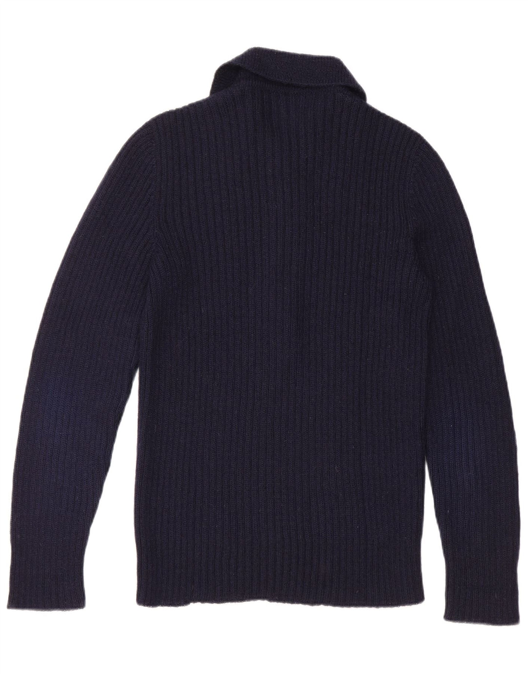 Vintage męski sweter polo, mały, granatowy