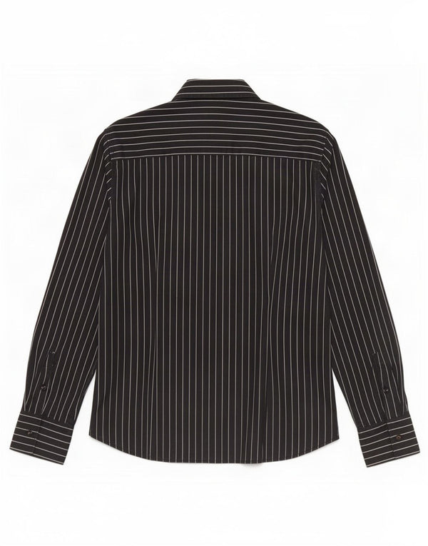 Koszula męska Guess XL, czarna, bawełniana w prążki