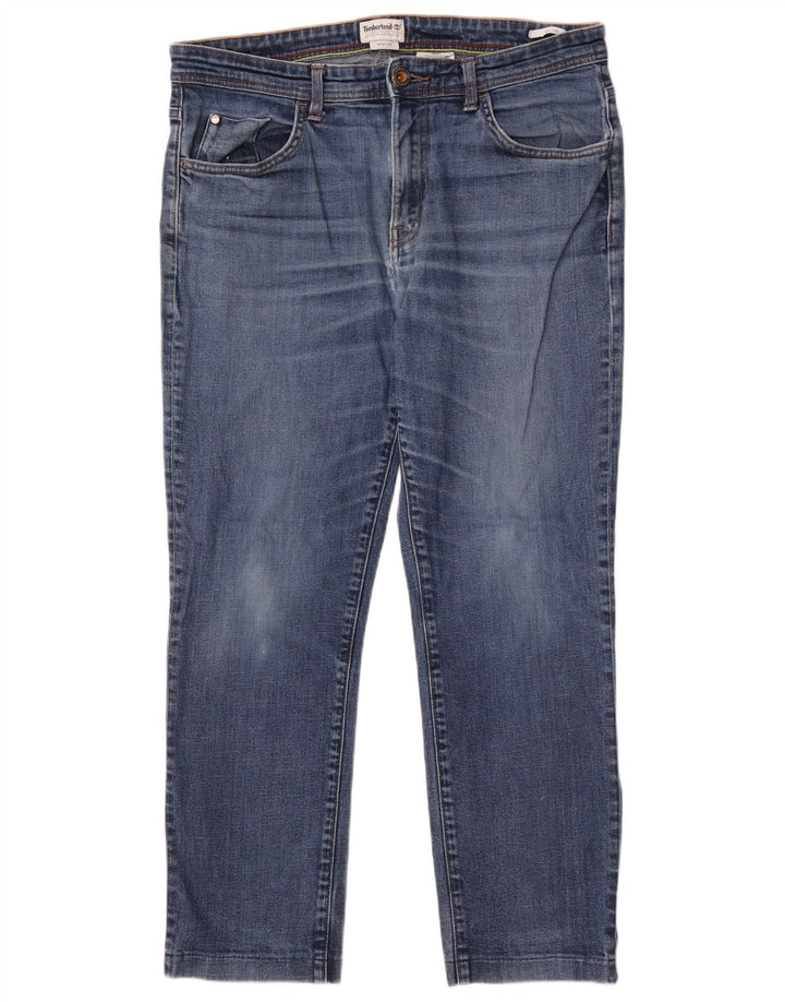 Męskie jeansy slim fit TIMBERLAND W34 L29 Niebieskie bawełniane