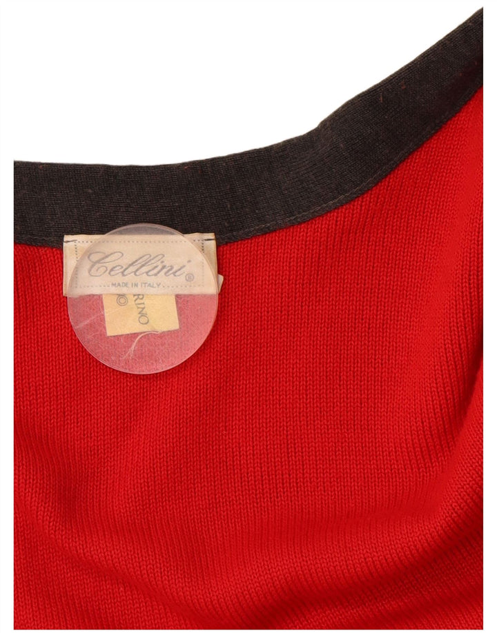 Damski sweter poncho CELLINI w jednym rozmiarze, szary, z blokami kolorów