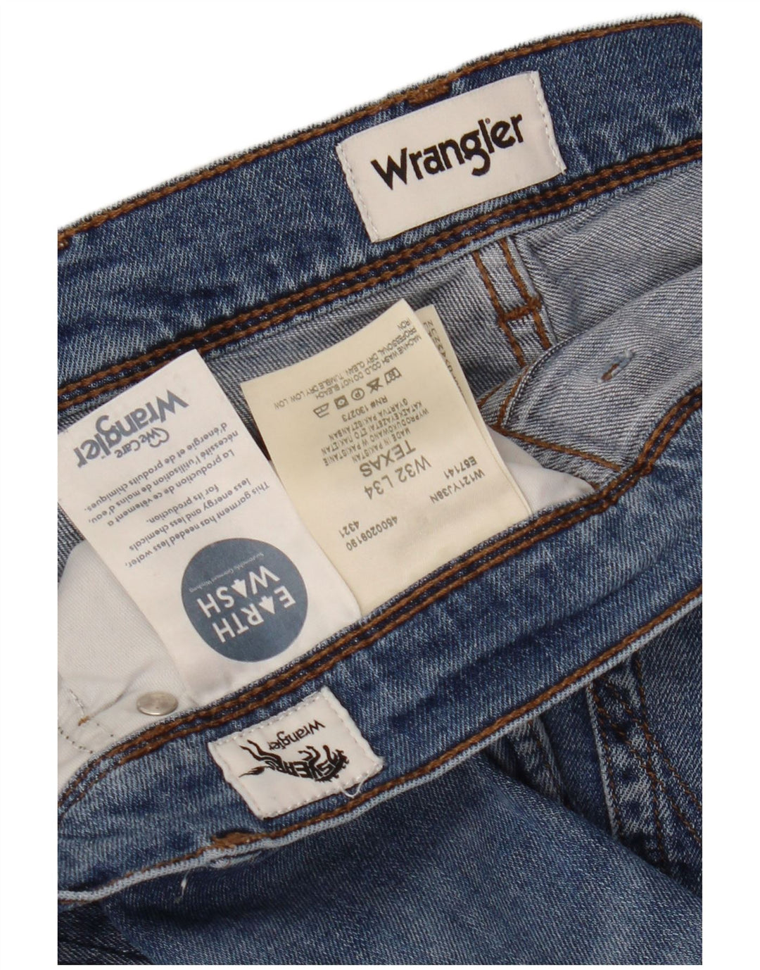 Męskie jeansy Wrangler Texas Straight W32 L31 Niebieskie, bawełniane