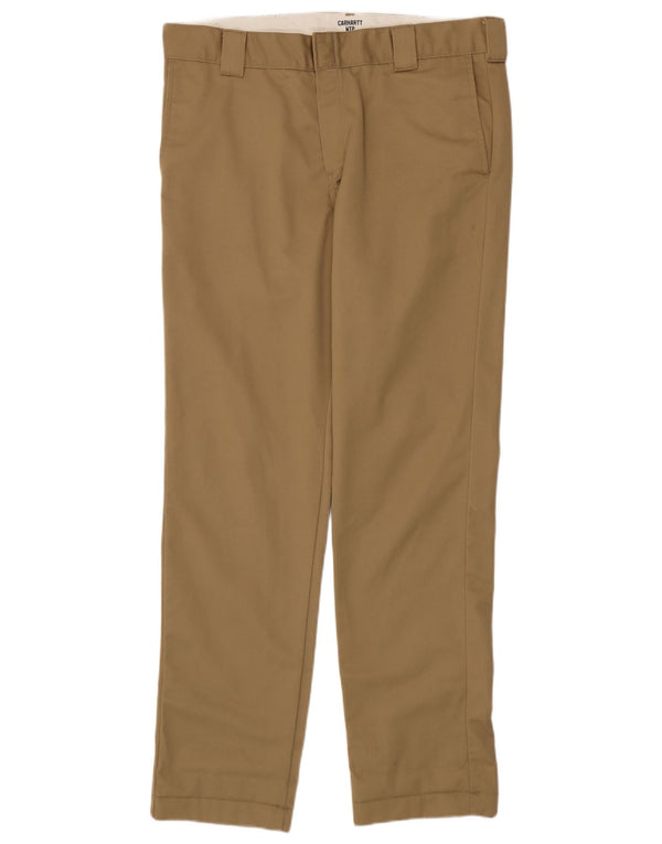 Męskie spodnie chino Carhartt Wip Straight W34 L34 Beżowy poliester
