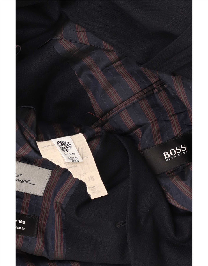 Męska marynarka zapinana na 3 guziki Hugo Boss EU 52 XL Granatowa, nowa wełna