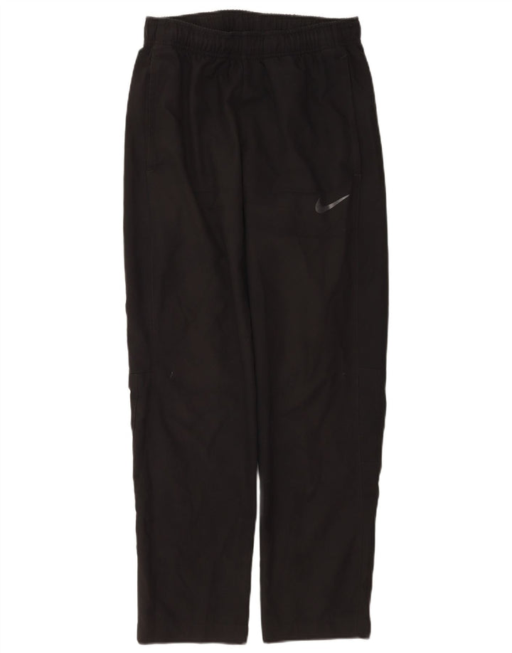 Damskie spodnie dresowe Nike Dri Fit UK 10, małe, czarne, poliestrowe