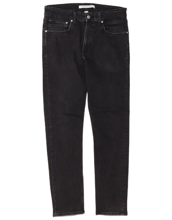 Męskie jeansy Calvin Klein W32 L30 Czarne bawełniane