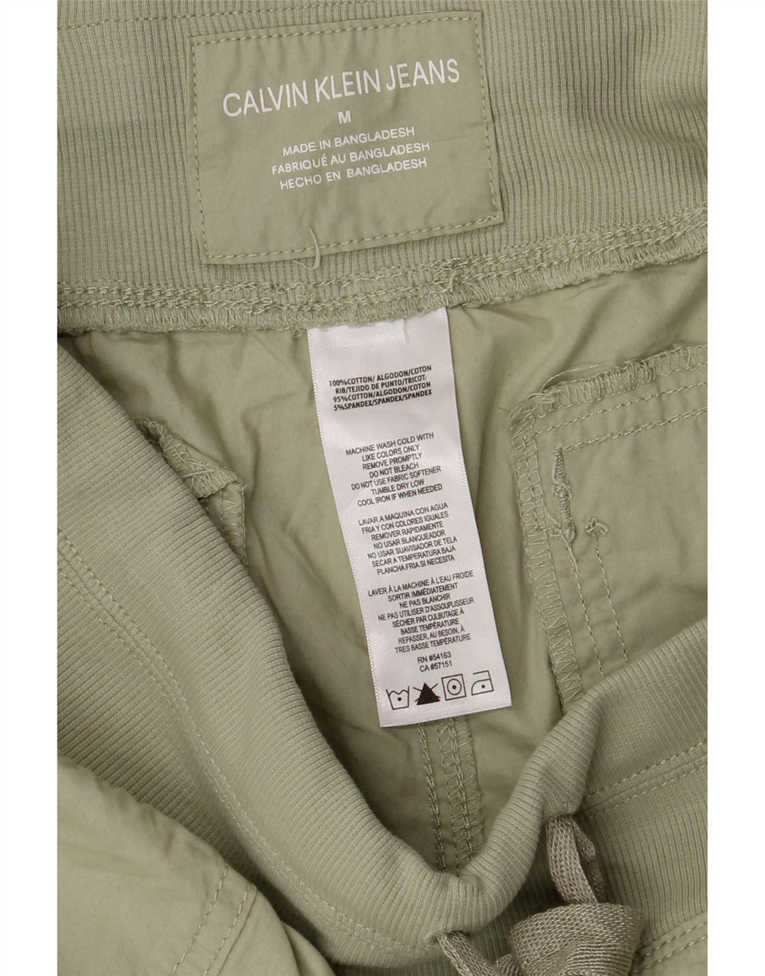 Damskie spodenki chino Calvin Klein, średnie W30, bawełna khaki