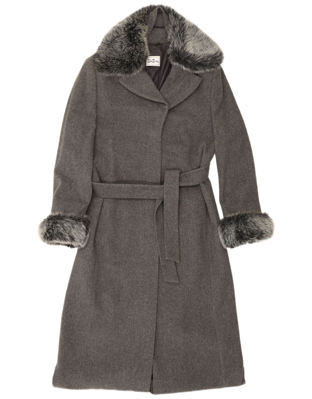 Płaszcz damski BETTY BARCLAY UK 16, duży, szary, nowa wełna