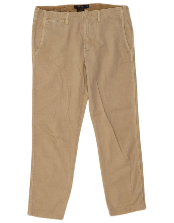 Spodnie damskie Polo Ralph Lauren Boyfriend Chino US 6 Medium W32 L27 Beżowe