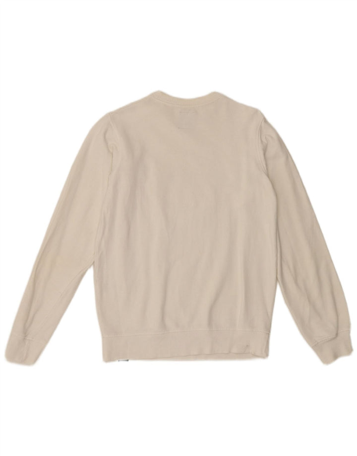 Męska bluza z grafiką Dickies, sweter XS, biała bawełna