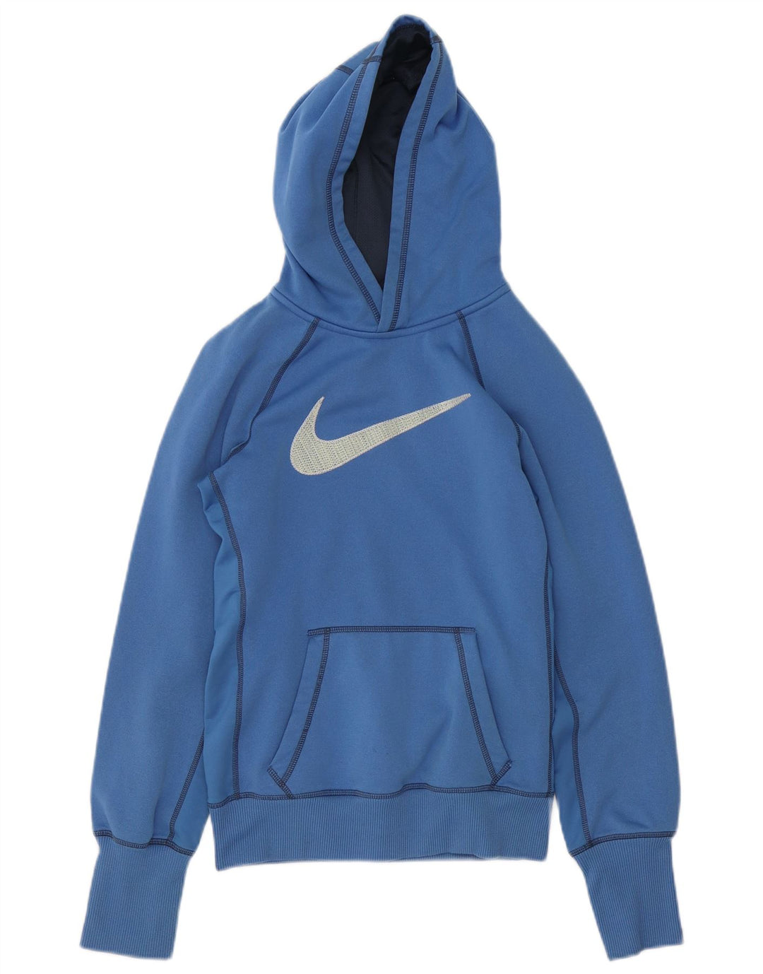 Damska bluza z kapturem Nike Graphic UK 10 Mały niebieski poliester