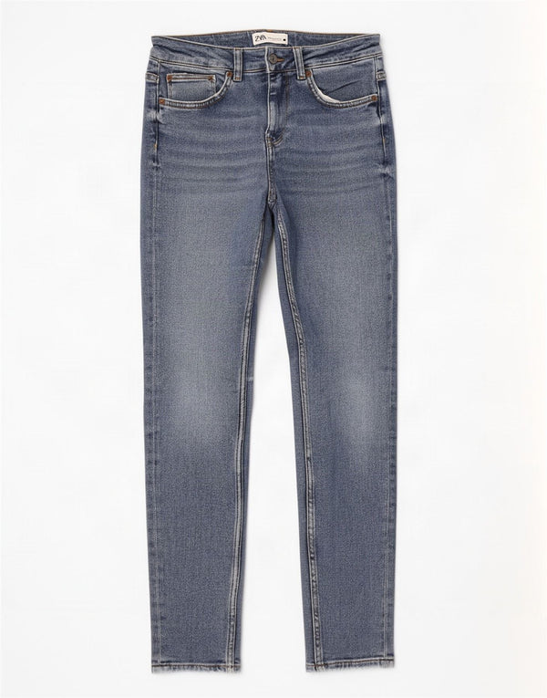Damskie jeansy Zara Slim EU 40 Medium W30 L28 Niebieskie bawełniane