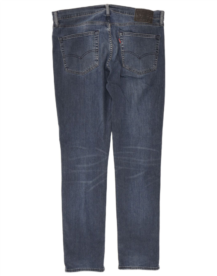 Męskie jeansy Levi's 511 Slim W36 L32 Granatowa bawełna