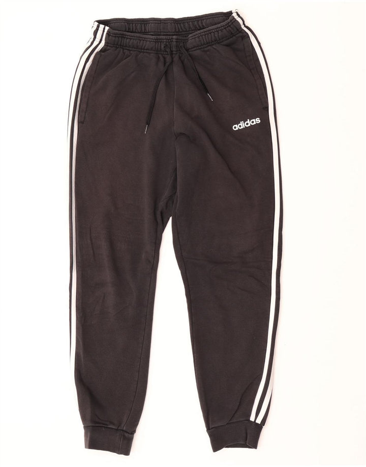 Męskie spodnie dresowe Adidas, średnie czarne, bawełniane