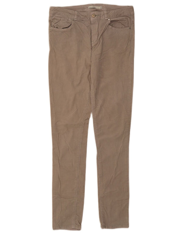 Spodnie damskie Karen Millen Skinny sztruksowe UK 12 Medium W30 L30 Beżowe