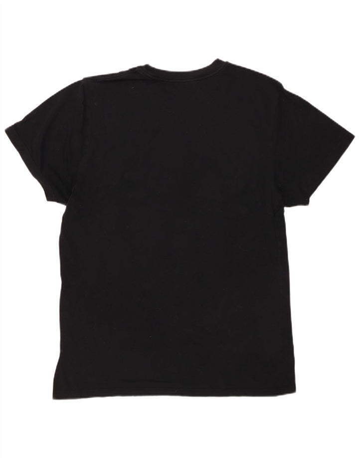 Męski T-shirt z grafiką VANS o dopasowanym kroju, średni czarny, bawełniany