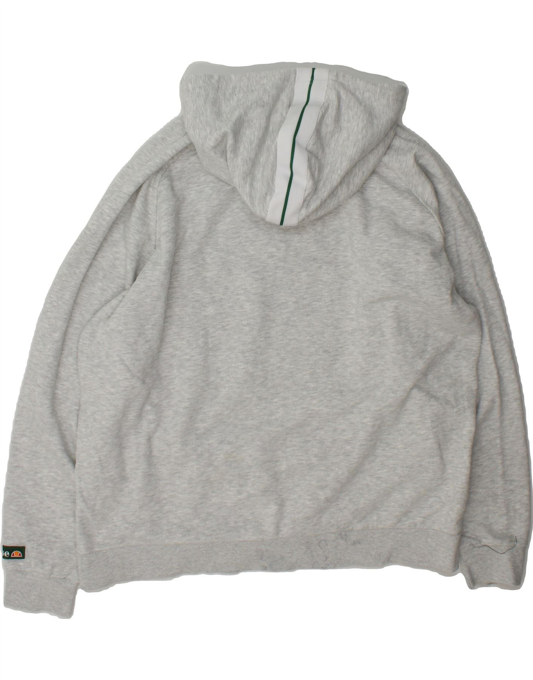 ELLESSE Mens Graphic Hoodie Jumper Large Grey Cotton Vintage Ellesse and Second-Hand Ellesse from Messina Hembry 
