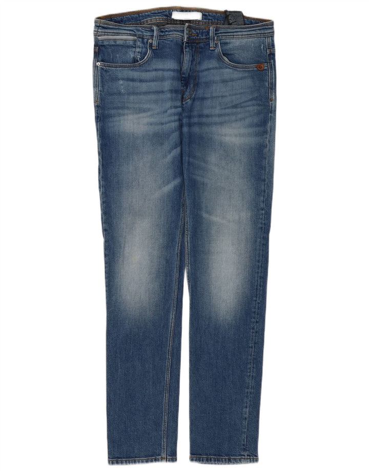 Zara Męskie Slim Jeansy EU 42 Duże W32 L32 Niebieskie