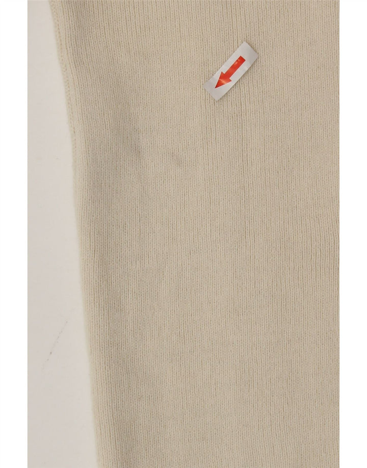 Sweter damski w stylu vintage, UK 12, średni, w kolorze złamanej bieli