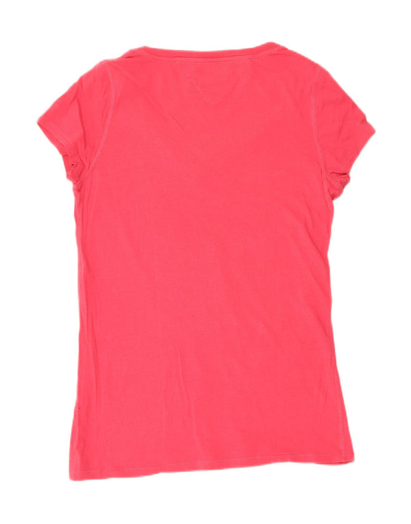 T-shirt damski Tommy Hilfiger Top UK 14, duży, różowy
