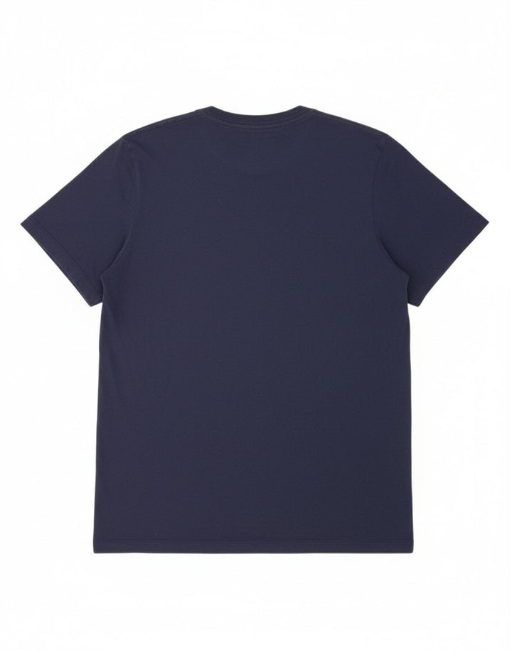 NIKE Mens T-Shirt Top Large Navy Blue Cotton