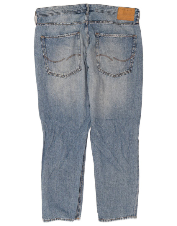 Męskie jeansy typu slim w trudnej sytuacji Jack & Jones W36 L28, niebieska bawełna