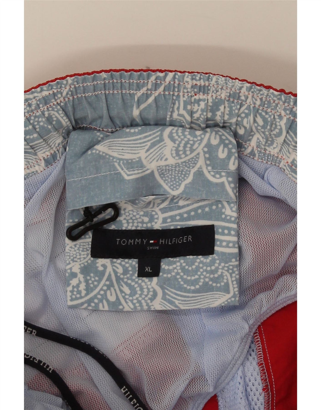 Męskie spodenki kąpielowe Tommy Hilfiger XL w czerwone paski