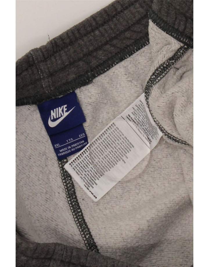 Męskie spodnie dresowe NIKE Joggery 2XL Szara bawełna