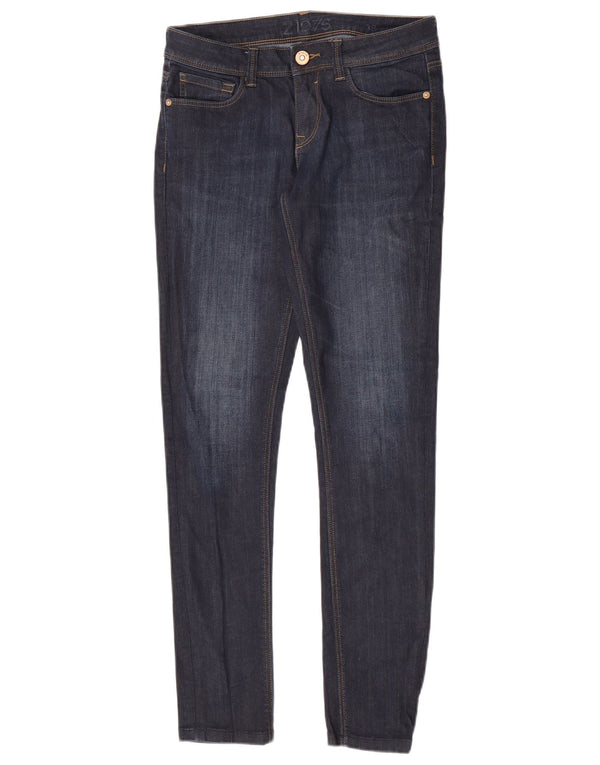 Damskie jeansy skinny Zara EU 38 Small W28 L30 Granatowa bawełna