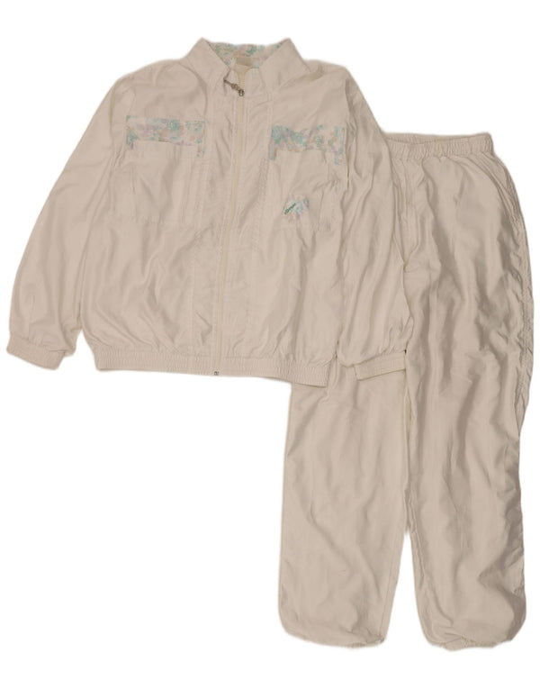 Pełny dres damski Ellesse UK 18 XL w białe kwiaty