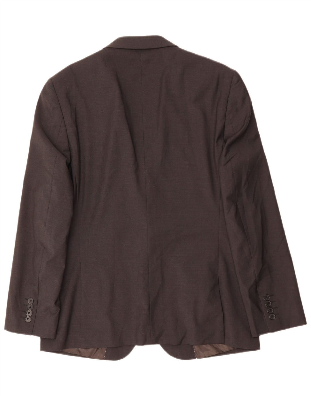 Dkny Męska marynarka slim fit zapinana na 2 guziki UK 40 Duża brązowa wełna