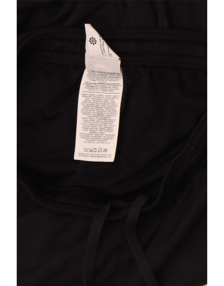 Męskie spodnie dresowe Nike Dri Fit, mały, czarny poliester z blokami kolorów
