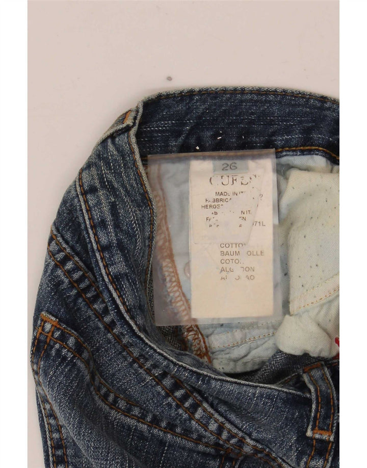 Guess Damskie Rozkloszowane Dżinsy W26 L32 Niebieskie Bawełniane