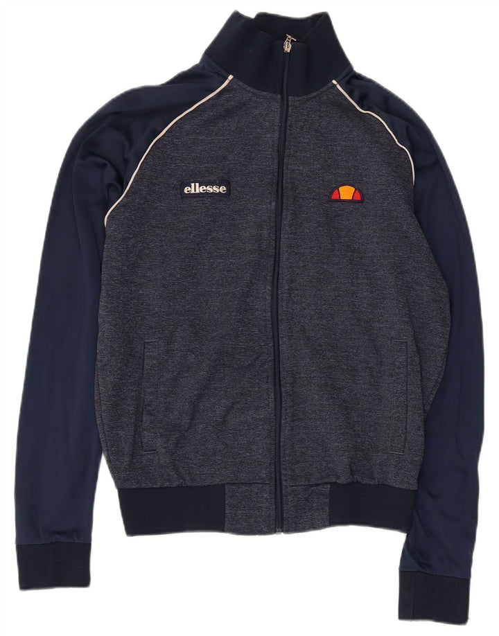 Ellesse Męska kurtka dresowa XS Granatowa, poliester z blokami kolorów