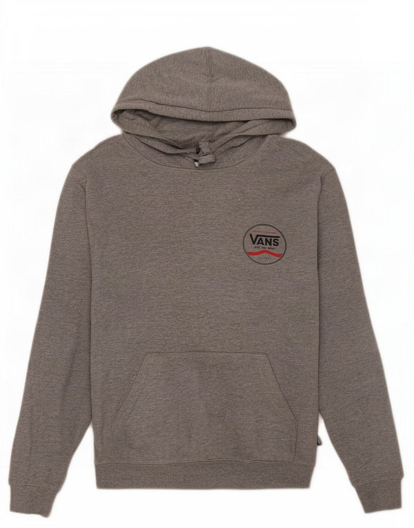 Męski sweter z kapturem Vans z grafiką, mały, szary, nakrapiany