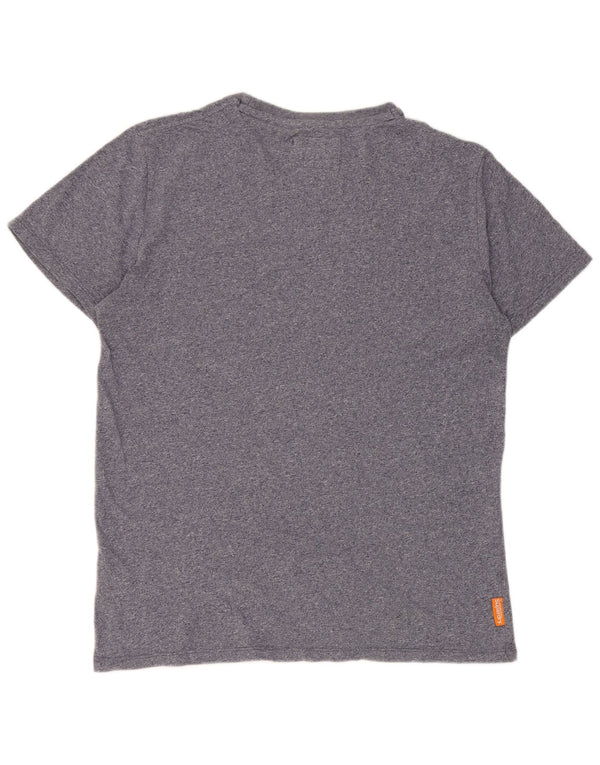T-shirt męski Superdry XL, bawełniany, granatowy w cętki