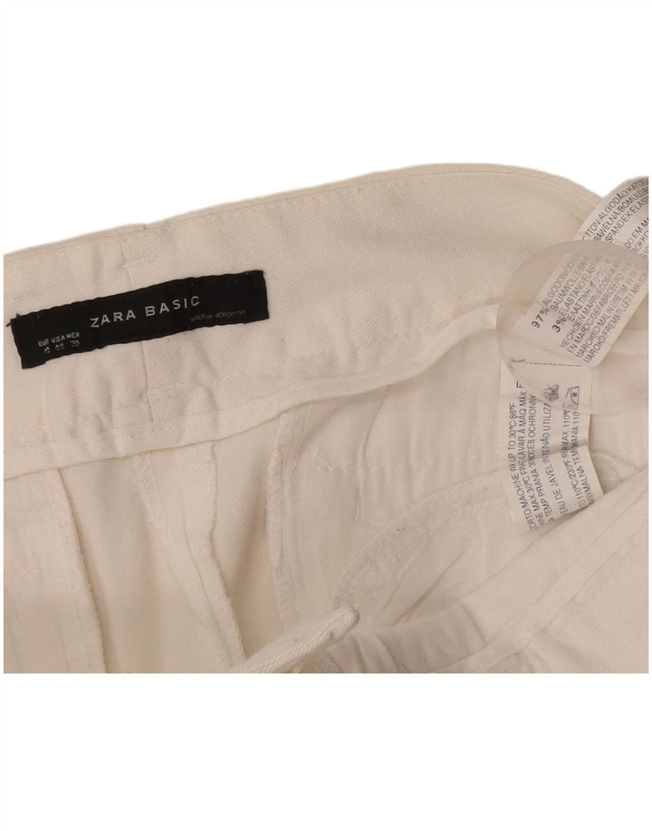 Damskie spodenki Chino Zara EU 40 Medium W30 Biała bawełna