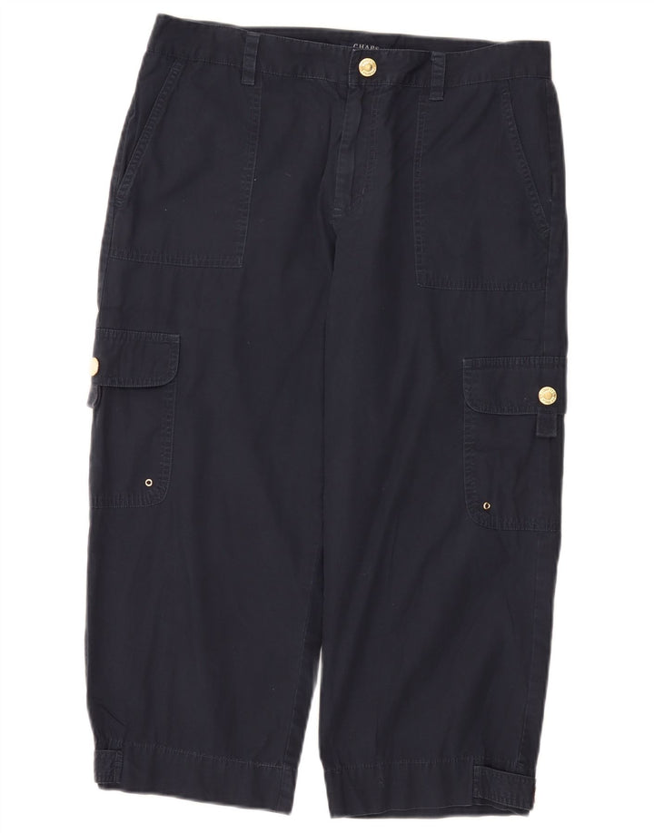 Spodnie damskie Chaps Straight Capri Cargo US 8 Medium W32 L21 Granatowe