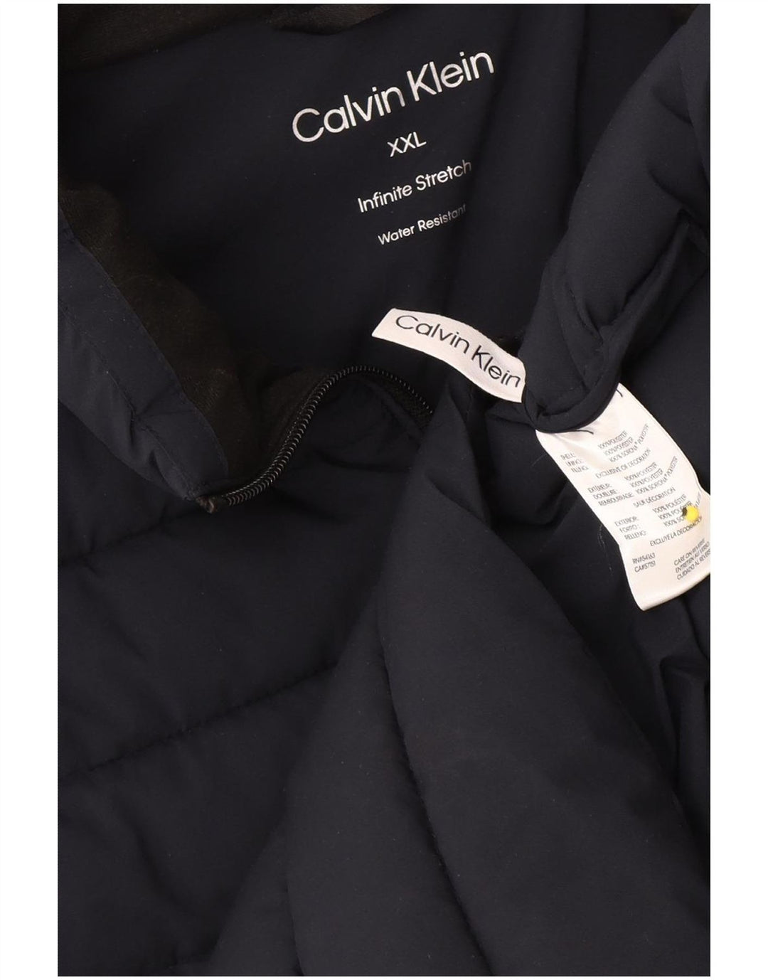 Męska wyściełana kamizelka Calvin Klein UK 44 2XL Granatowy poliester