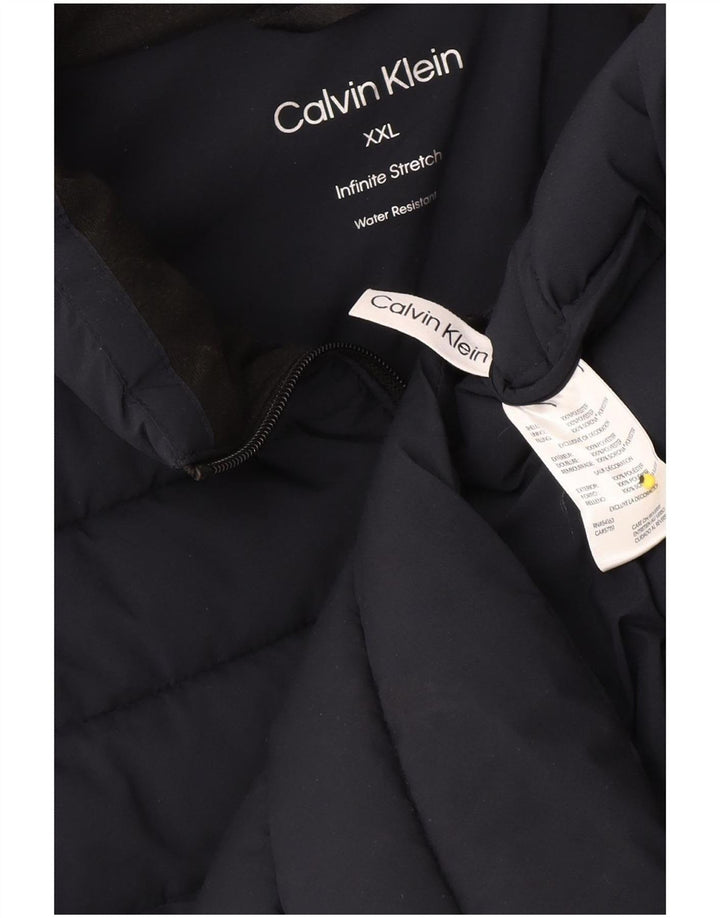 Męska wyściełana kamizelka Calvin Klein UK 44 2XL Granatowy poliester