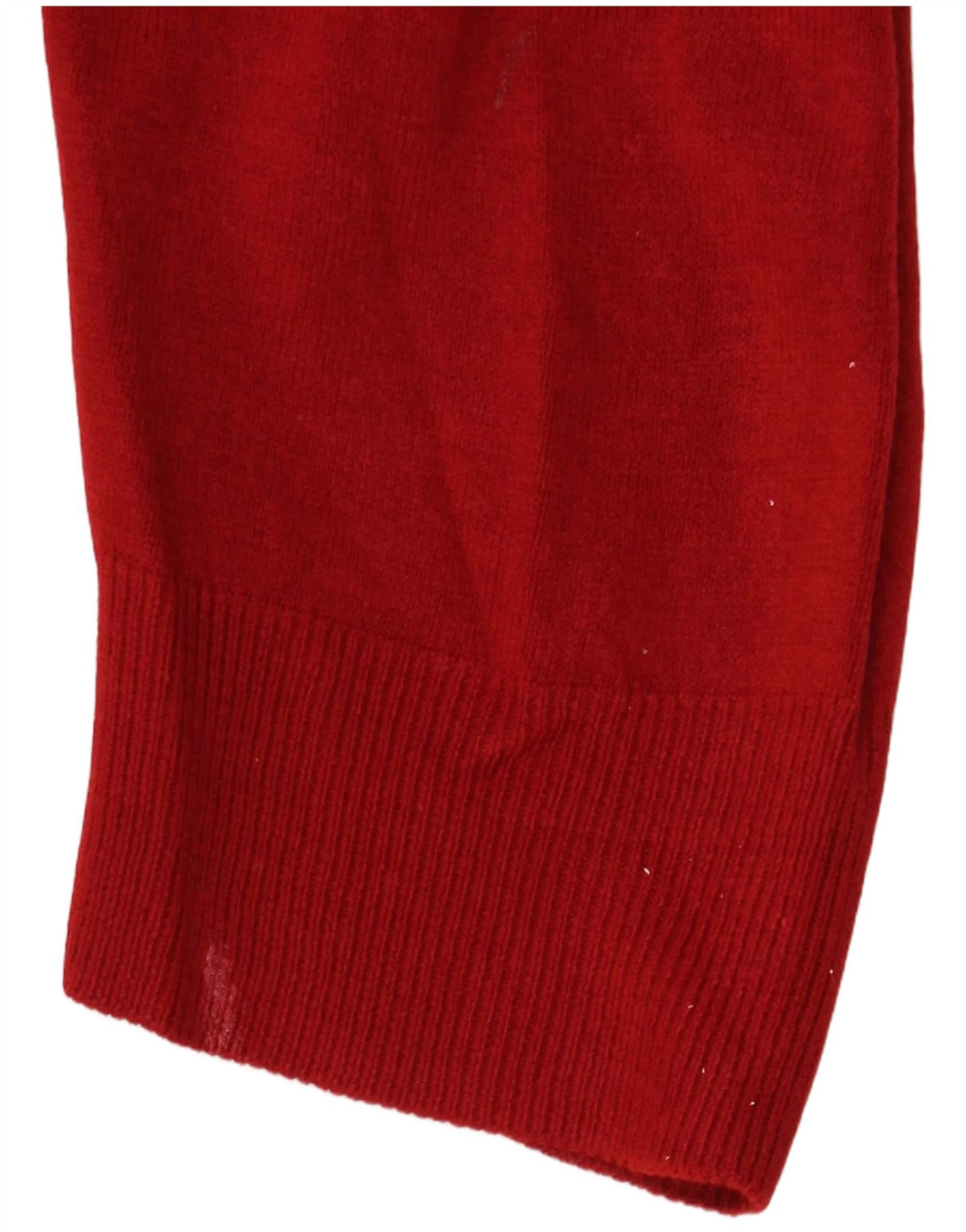 Męski sweter Marks & Spencer Blue Harbor z dekoltem w kształcie litery V, średnio czerwony, akrylowy