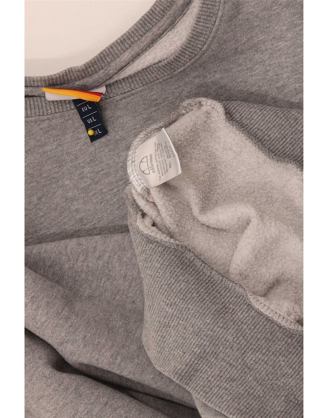 Damska bluza dresowa Ellesse UK 16, duża, szara bawełna