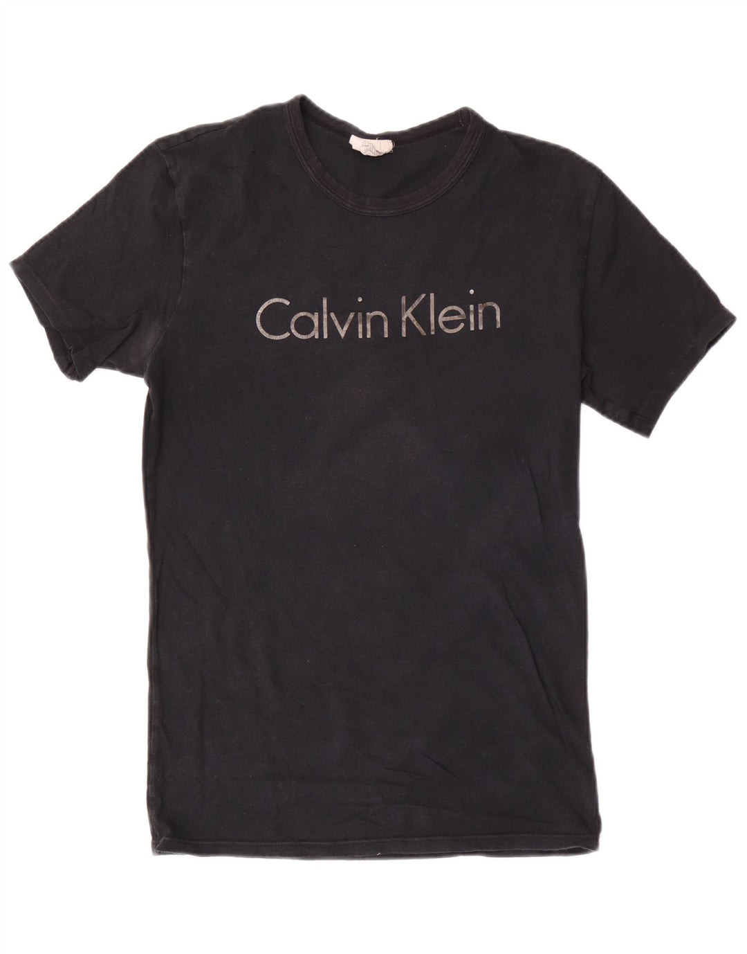 Męski T-shirt z grafiką Calvin Klein, mały, czarny, bawełniany