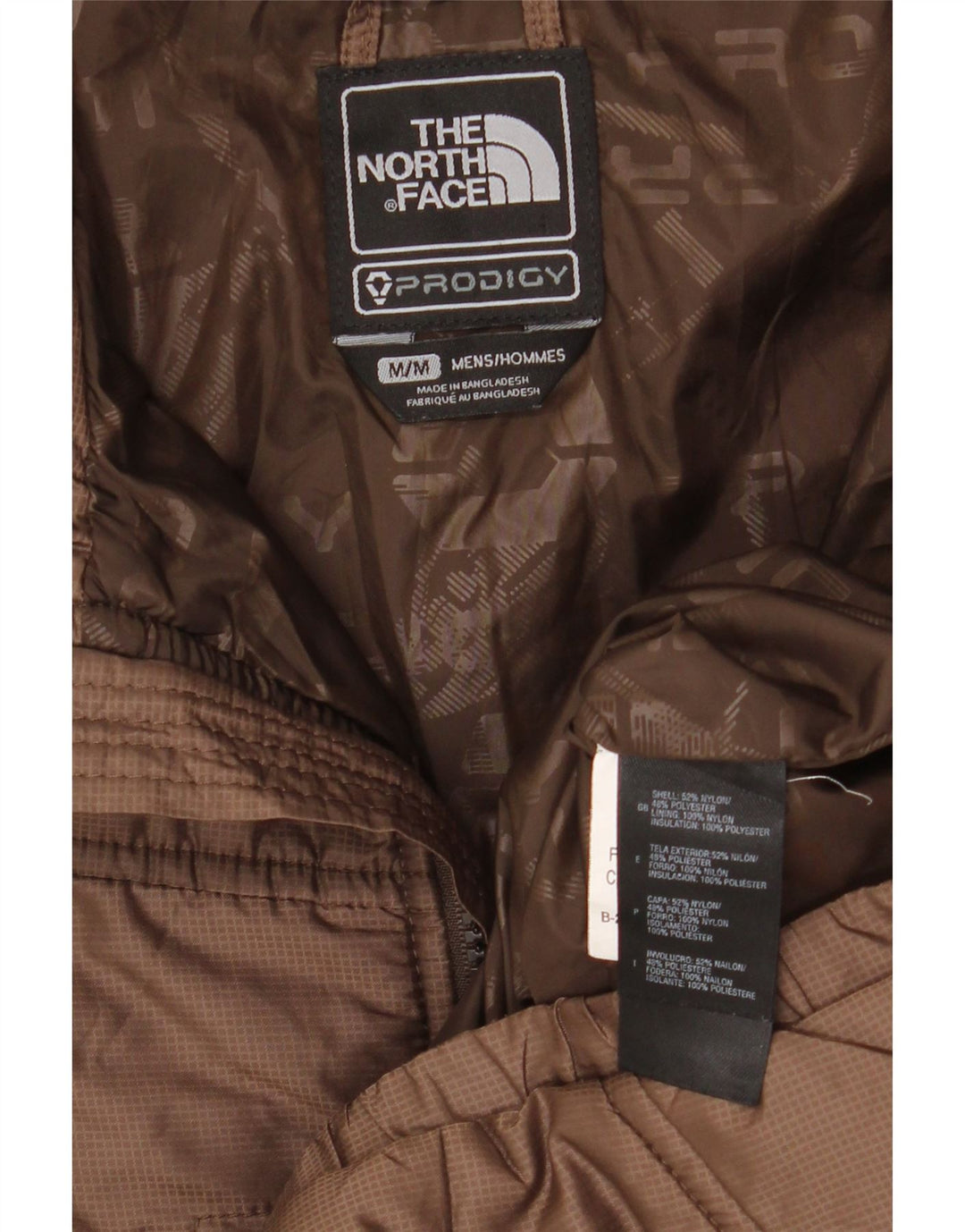 Męska kurtka wiatrówka THE NORTH FACE UK 38 Średni brązowy nylon