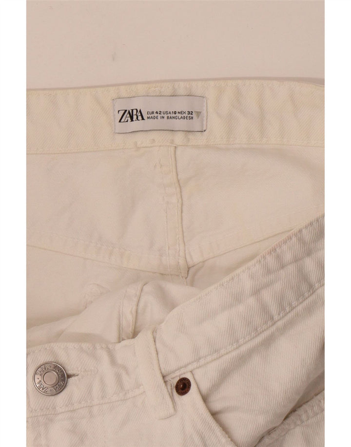 Damskie spodenki jeansowe Zara EU 42 Large W32 białe