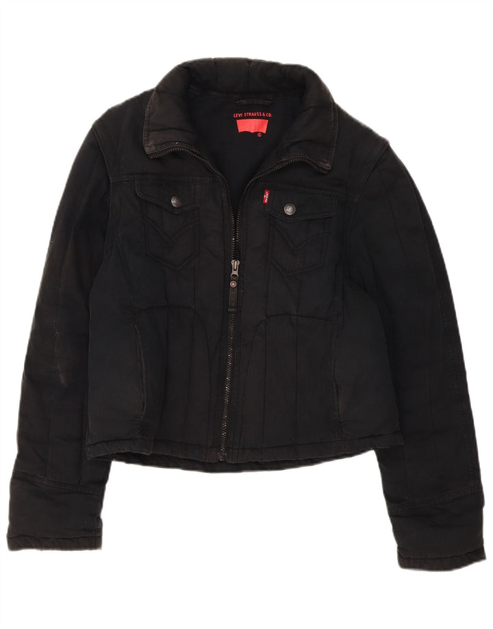 Kurtka damska Levi's Crop Utility UK 16, duża czarna