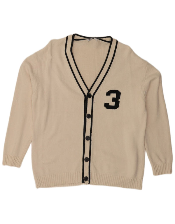 Męski sweter z grafiką Zara XL, biały