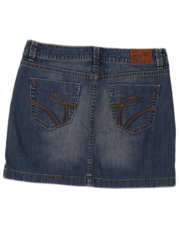 Damska spódnica dżinsowa Esprit UK 12 Medium W32 Niebieska bawełna