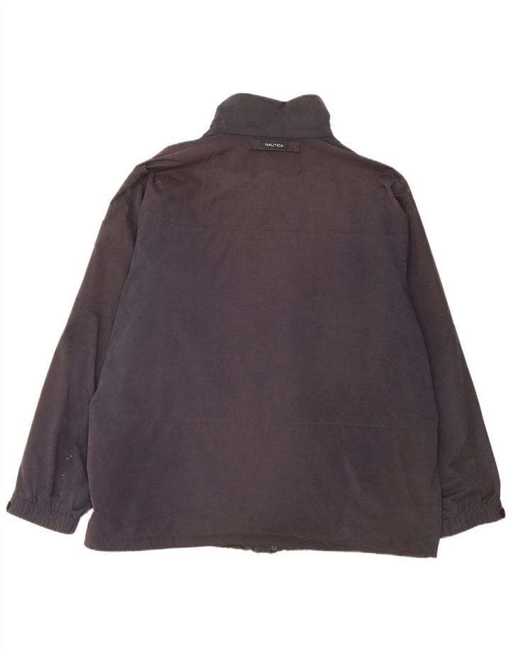 Męska kurtka wiatrówka Nautica UK 42 XL, czarny poliester