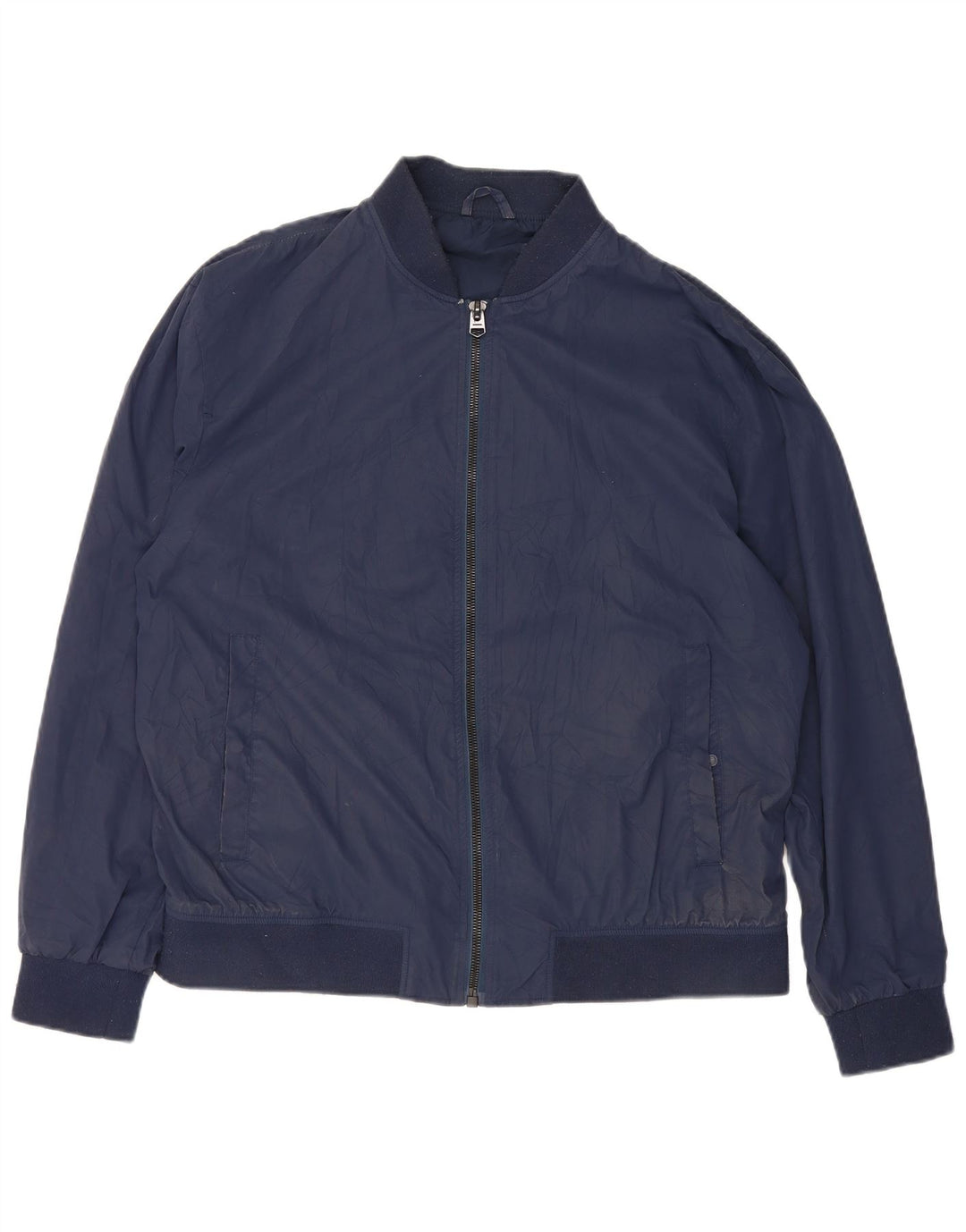 Męska kurtka bomberka Zara UK 42 XL, granatowa, poliester